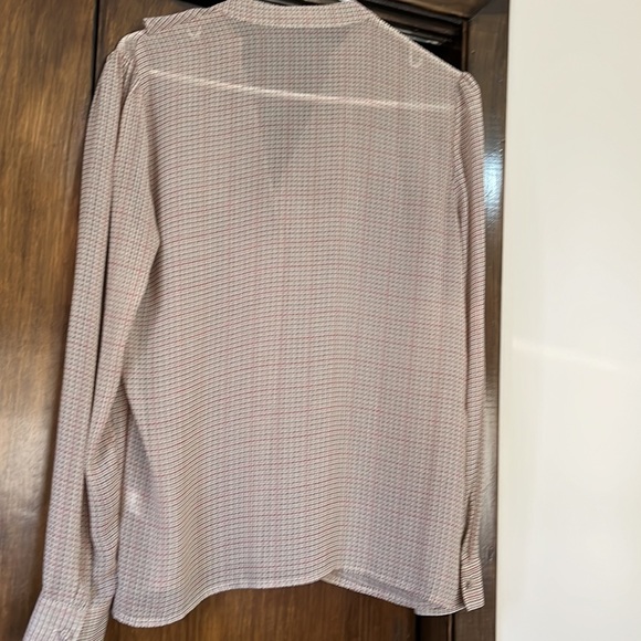 Ruffled retro sheer blouse - Picture 3 of 7